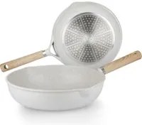 Set 2 padelle 24 e 28 cm bianche Belly Cosy