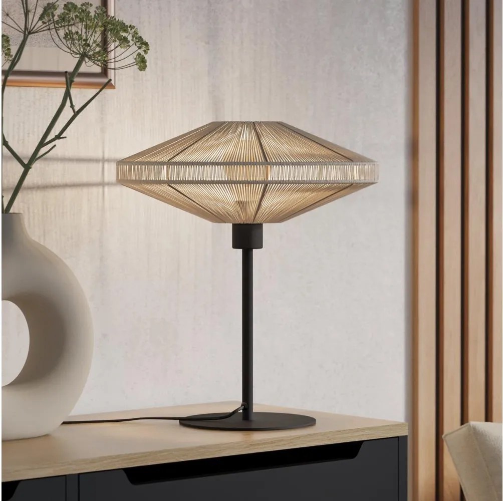 Eglo 44002 - Lampada da tavolo MIDSUMER 1xE27/40W/230V colore crema