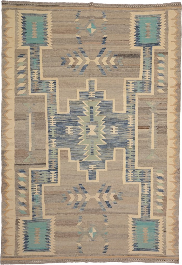 Kilim Tappeto 290x200 (Pakistan) Annodato A Mano