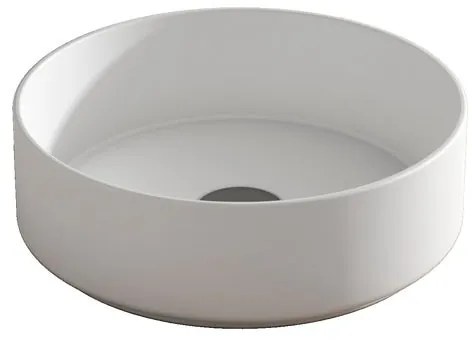 Lavabo da appoggio COLORS VISOBATH tondo in ceramica bianco piletta non inclusa