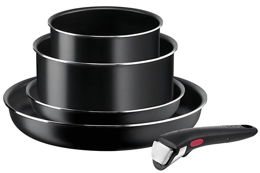 Tefal - Set di pentole 5 pz INGENIO EASY COOK &amp; CLEAN BLACK