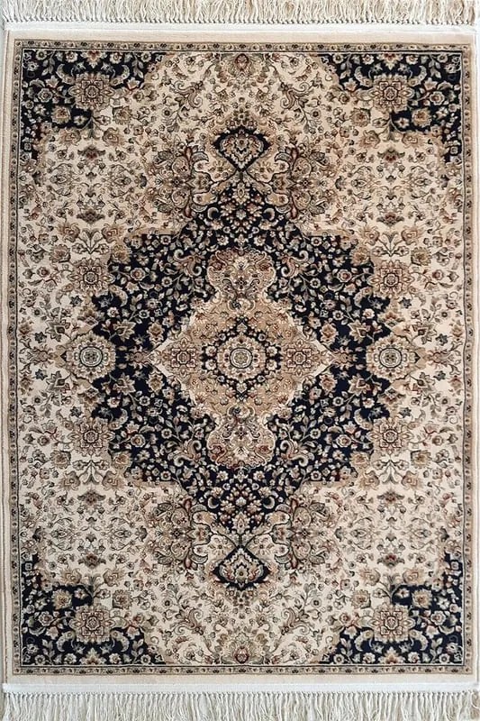 Tappeto Imperial orientale blu e beige, L 190 x L 133 cm
