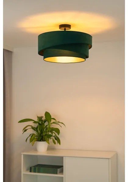 Duolla - Lampadario a plafone KOBO 1xE27/15W/230V diametro 45 cm verde