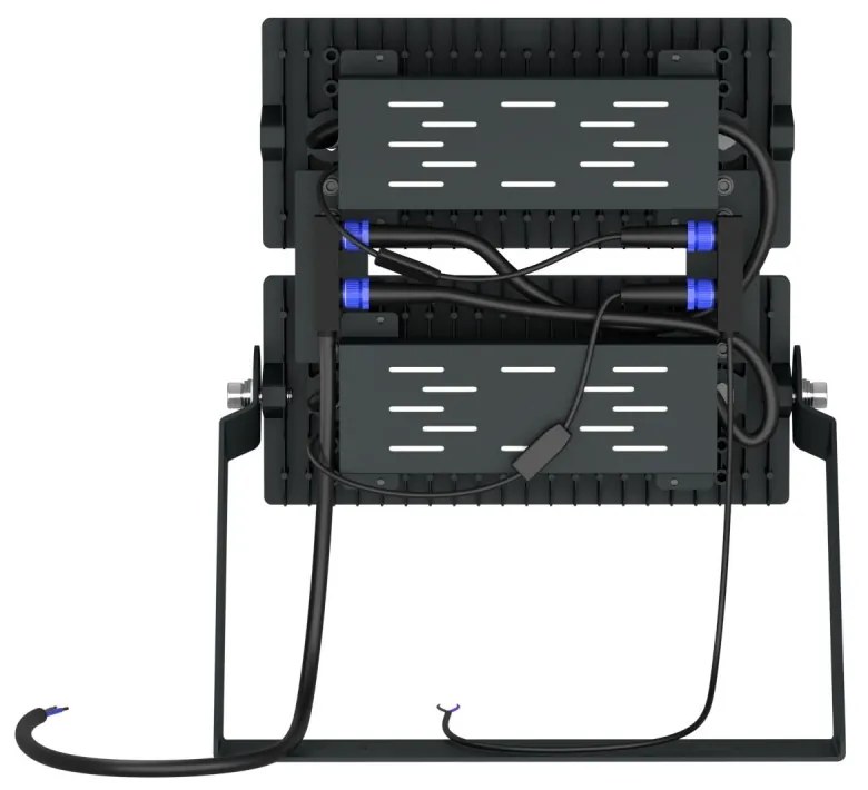 Faro Modulare LED 400W IP66, 167lm/W, Dimmerabile DALI - INVENTRONICS Colore Bianco Freddo 5.000K, Scegli l'angolo di illuminazione 60°, Scegli le staffe dei moduli Fisse
