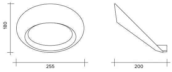 Olo parete oro spazzolata 3000k