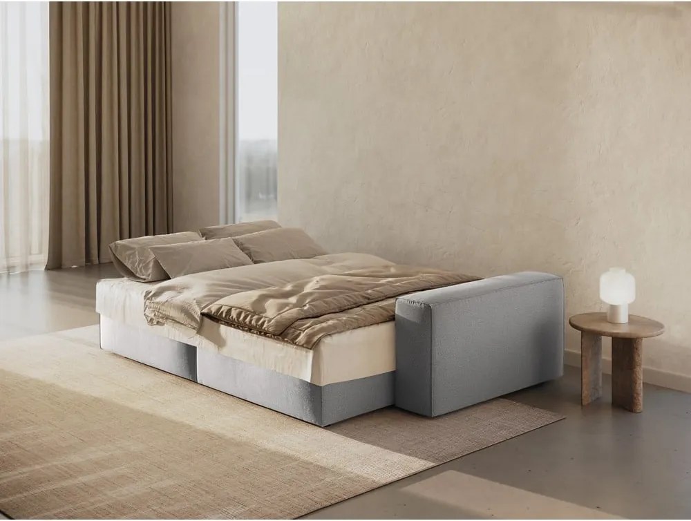 Divano letto grigio chiaro 247 cm Jodie - Micadoni Home
