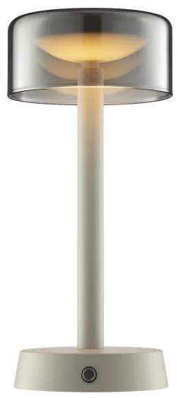 Brilliant - Lampada da tavolo a sfioramento ricaricabile con dimmer RAZOR LED/2,5W/5V 2700K IP44 grigia