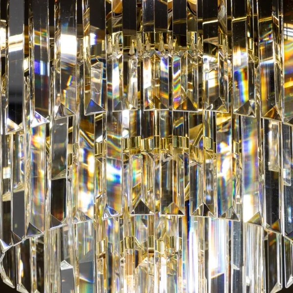 Brilagi - LED Lampadario di cristallo a sospensione con catena MOZART 5xE14/40W/230V oro