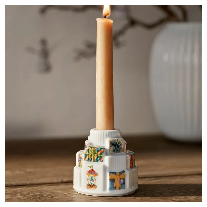 Portacandela in ceramica a tema natalizio Hammershøi Christmas Gifts – Kähler Design