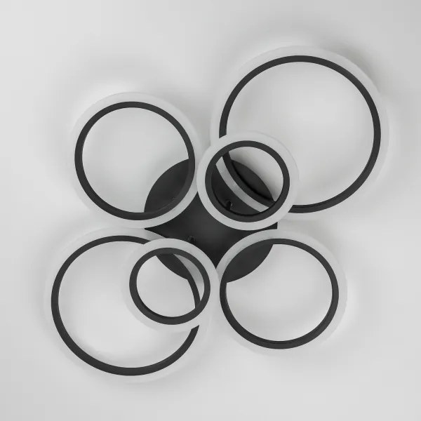 Brilagi - Lampadario a plafone LED dimmerabile ORBITS LED/85W/230V 3000-6500K nero + +TC