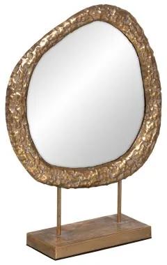Specchio con Supporto Dorato Cristallo 49 x 13 x 62,5 cm