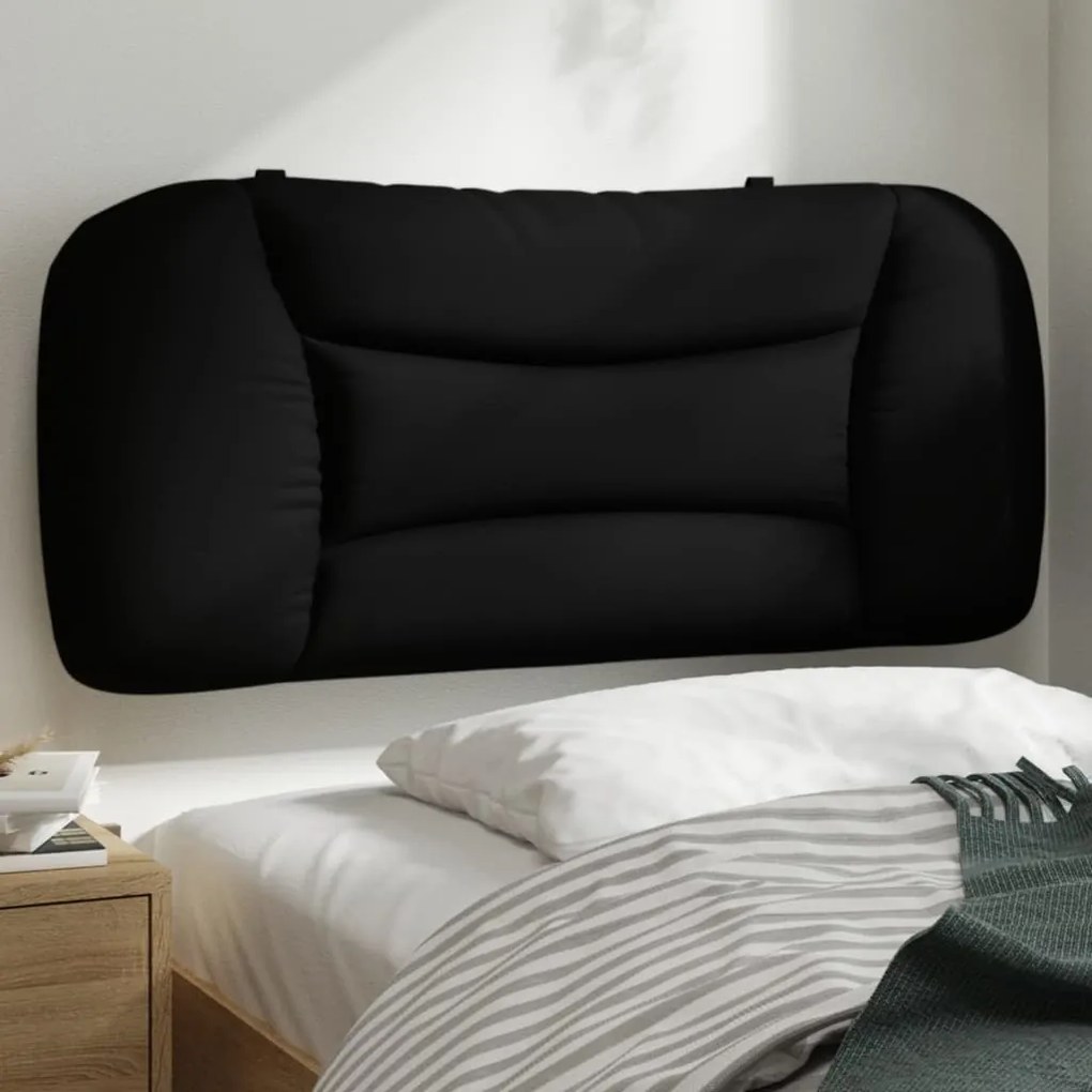 Cuscino Testiera Nero 90 Cm İn Tessuto /