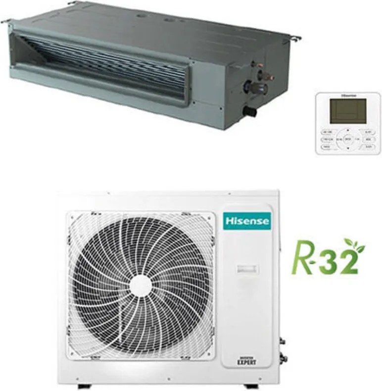 Climatizzatore Condizionatore Hisense Canalizzabile Trifase R32 42000 BTU AUD125UX4REH8 INVERTER Classe A++/A+