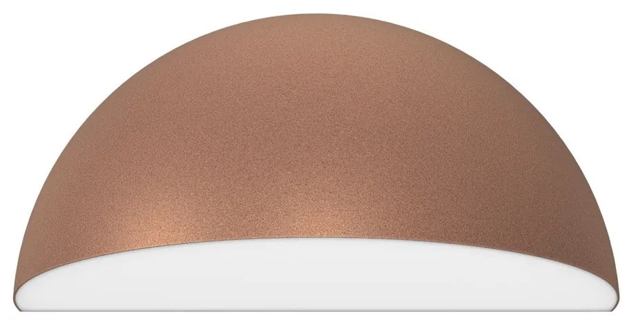 Applique Curva Monodirezionale con base E27 IP54 Corten - Serie BRINA