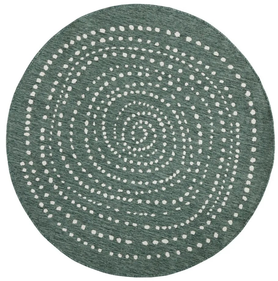 Tappeto bifacciale verde per esterni, Ø 140 cm Bali - NORTHRUGS