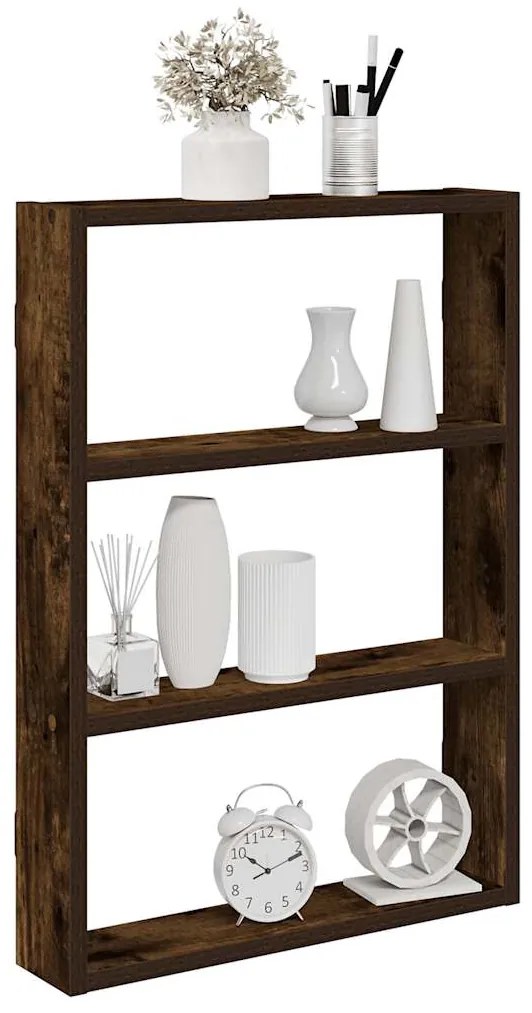 Mensola A Muro Rovere Fumo 43x9x60 Cm İn Truciolato /