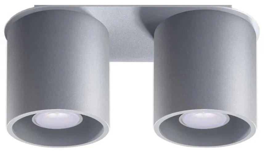 Sollux SL.0055 - Faretto ORBIS 2 2xGU10/40W/230V grigio