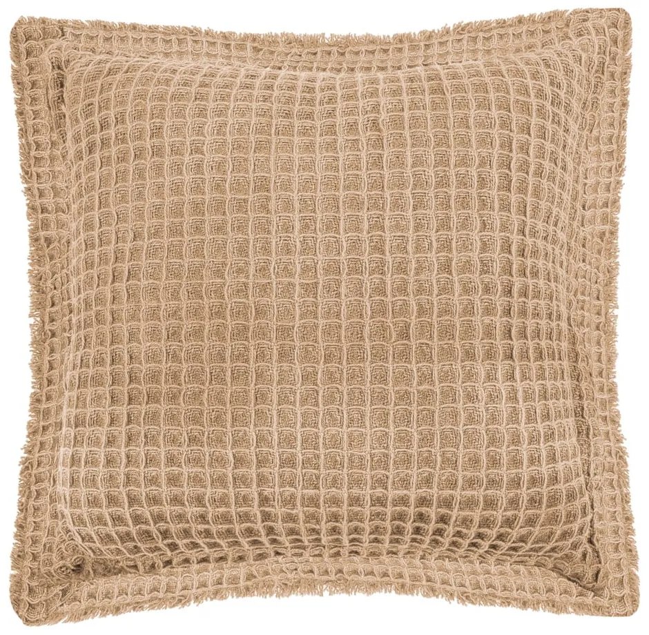 Cuscino decorativo in cotone beige Waffle, 45 x 45 cm - Tiseco Home Studio