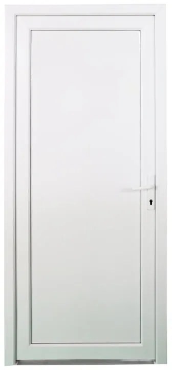 Portoncino d'ingresso in pvc Base L 90 x H 210 cm bianco apertura sinistra