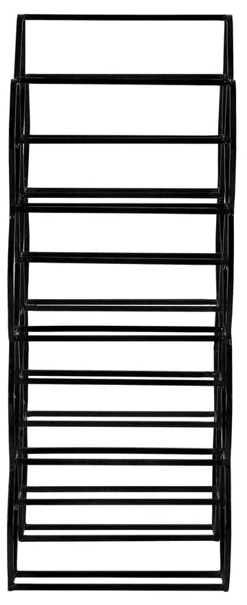 Portabottiglie in metallo nero per 12 bottiglie Salbris - Light &amp; Living