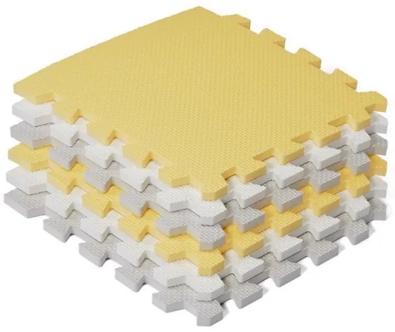 KINDERKRAFT - Puzzle in foam LUNO 30pcs grigio/giallo