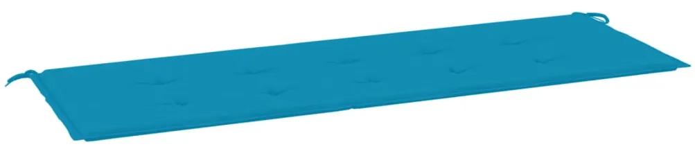 Cuscino per Panca Blu 150x50x3 cm in Tessuto Oxford