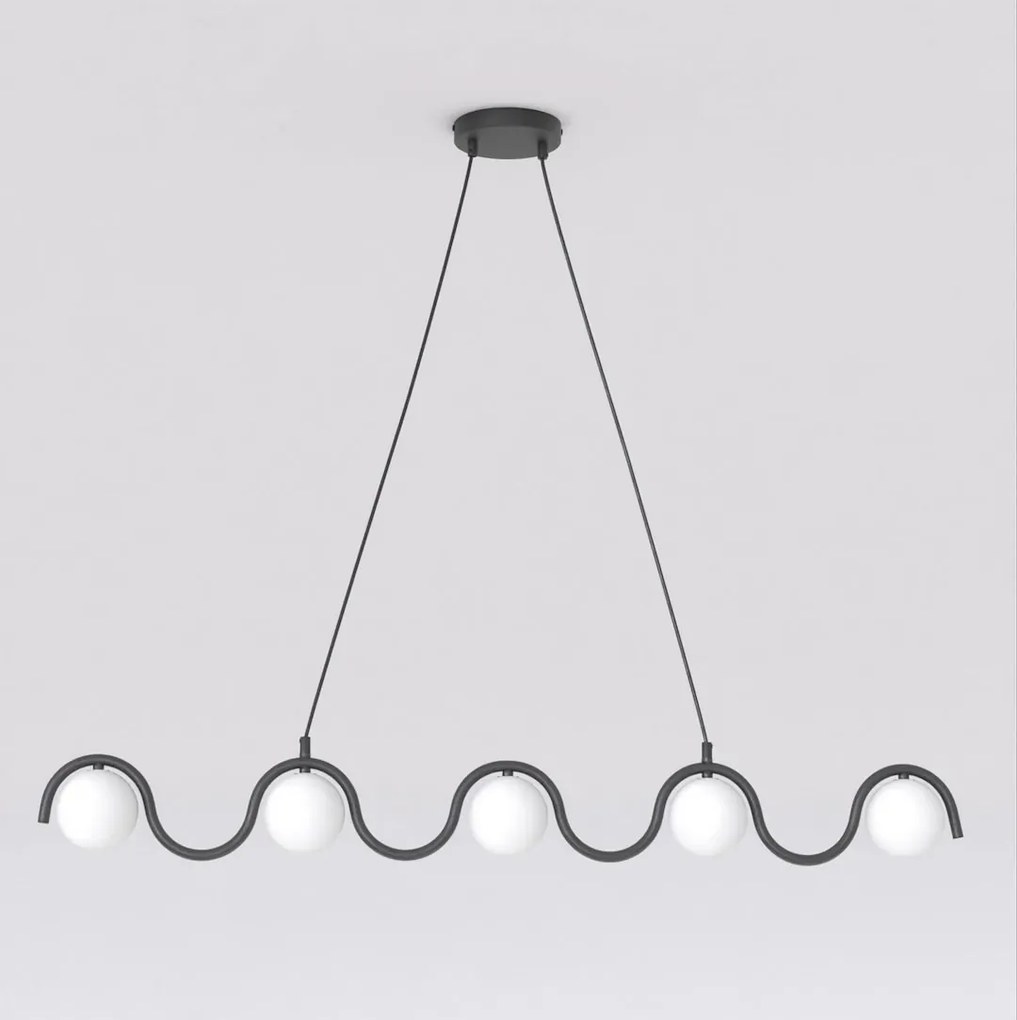 Lampada a Sospensione SINUS 5 5xG9 in Acciaio