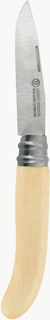 Coltello pieghevole con manico in legno di faggio verniciato