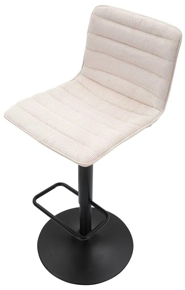 Sgabello da bar bianco e nero con altezza regolabile (altezza seduta 61 cm) Malia - Mauro Ferretti