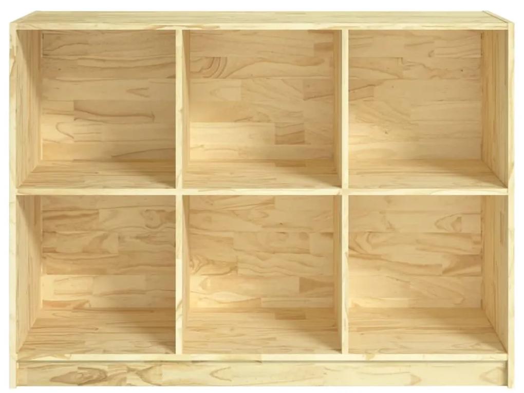 Libreria 104x33x76 cm in legno massello di pino