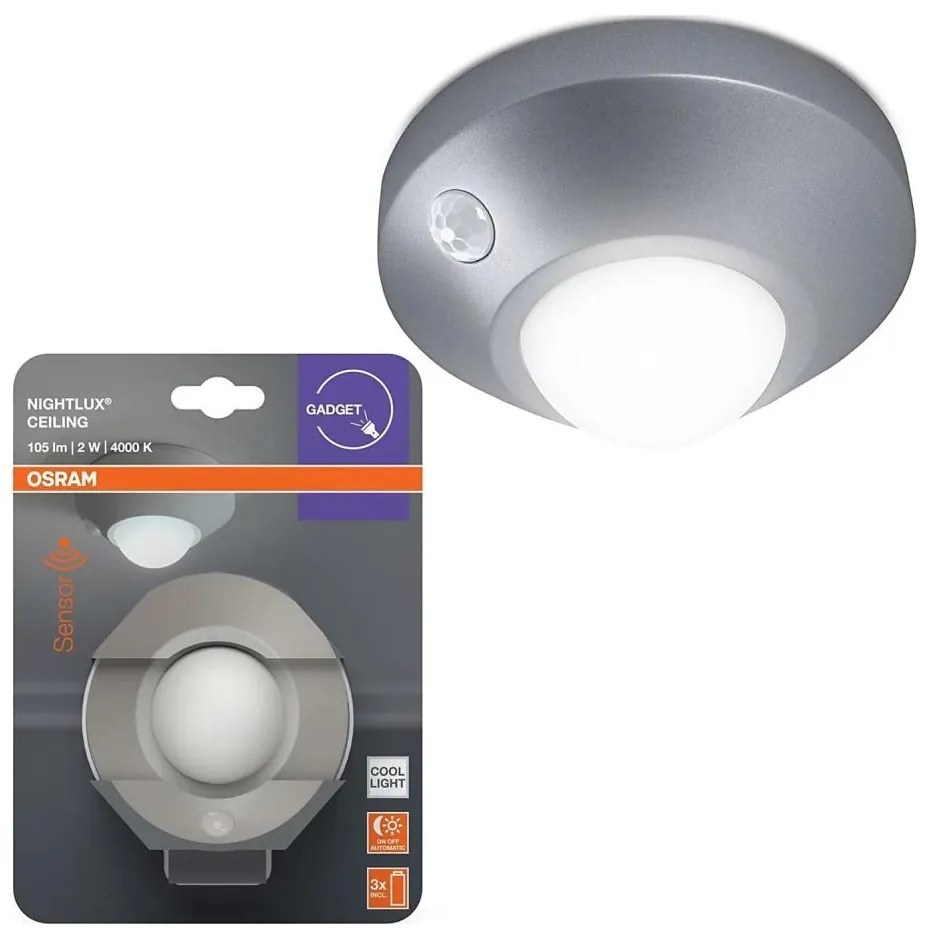 Osram - Lampada LED orientativa con sensore NIGHTLUX LED/2W/3xAA