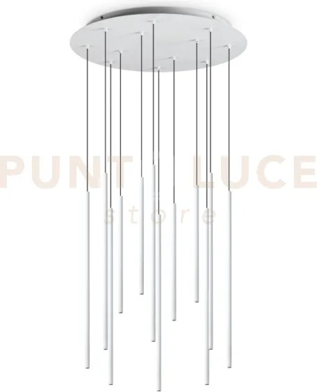 Filo lampadario a sospensione led 2700k 2050lm 19w 60cm bianco
