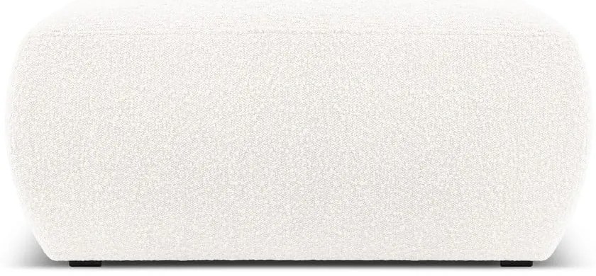 Sgabello in tessuto bouclé bianco Molino - Micadoni Home