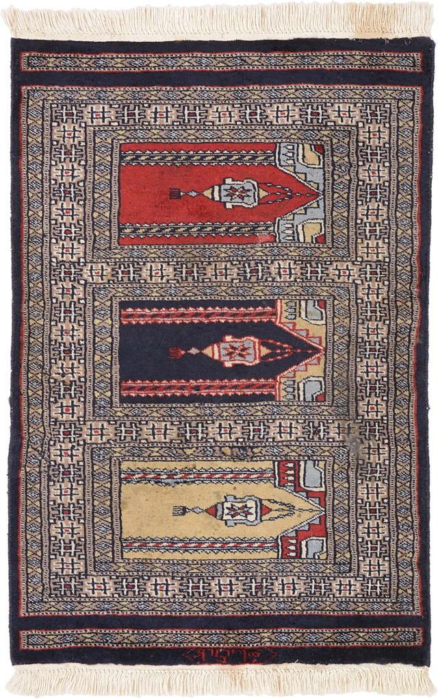 Bokhara Tappeto 90x60 (Pakistan) Annodato A Mano