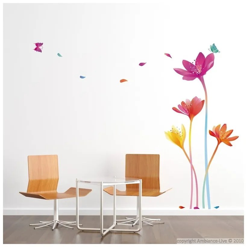 Set di adesivi Fiori Arcobaleno - Ambiance