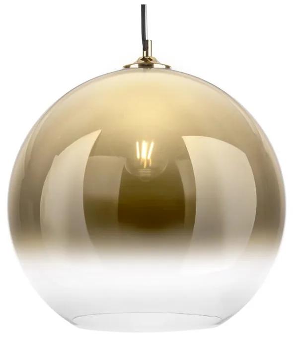 Lampada a sospensione in vetro color oro , ø 40 cm Bubble - Leitmotiv