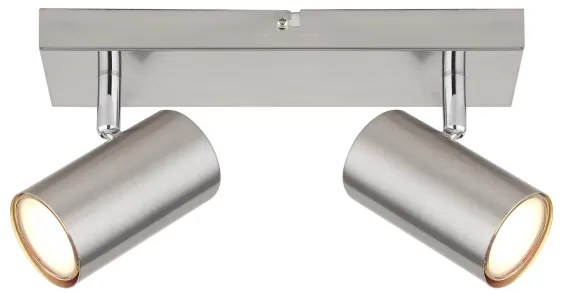 Globo 57911-2 - Faretto ROBBY 2xGU10/25W/230V cromo opaco