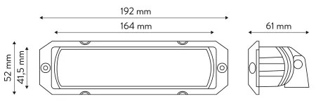 LED Faretto per macchina DUO BLACK LED/32W/9-36V IP69 6000K rettangolare