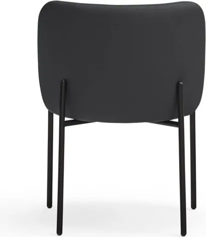 Set di sedie da pranzo nera in imbottito 2 pz Mogi – Teulat