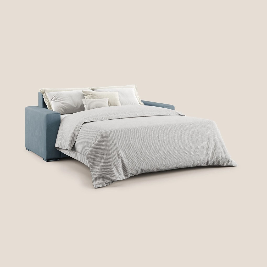 Dream Divano letto matrimoniale in microfibra effetto pelle smacchiabile T15 carta da zucchero