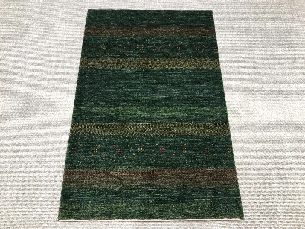 Loribaft Tappeto persiano 100x150 Verde (Iran) Annodato A Mano