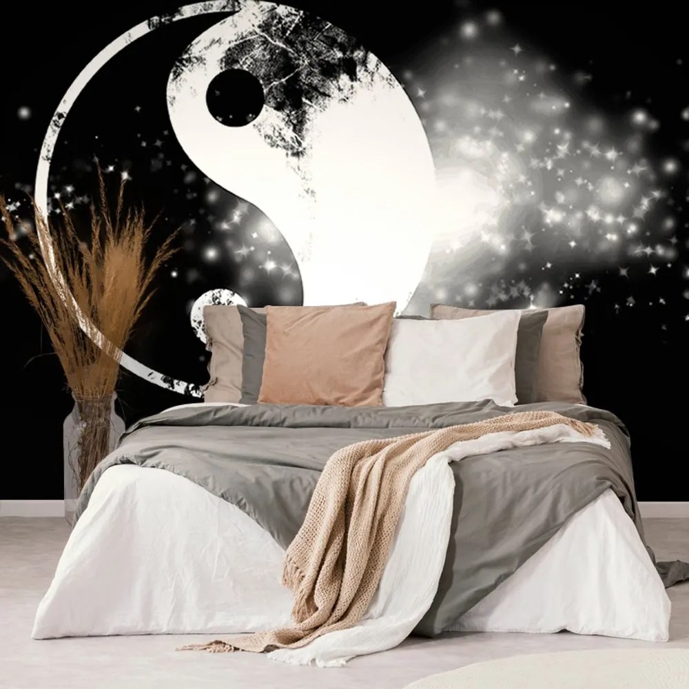 Carta da parati – Simbolo Yin e Yang in bianco e nero