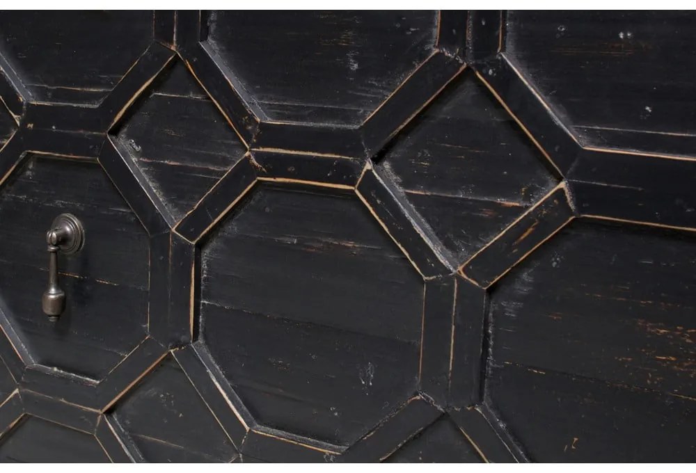 Mobile in legno riciclato nero 75x143 cm Bequest - BePureHome