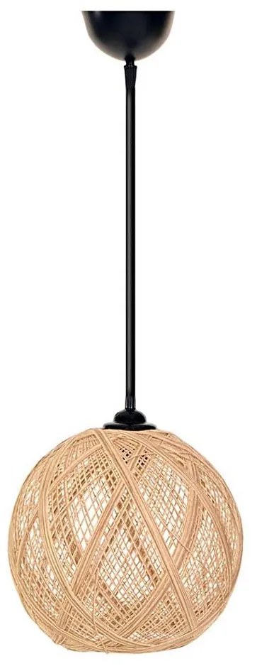 Lampadario su corda JUTE 1xE27/60W/230V beige