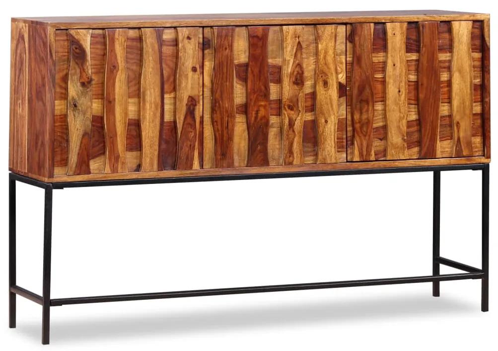 Credenza in legno massello di sheesham 120x30x80 cm