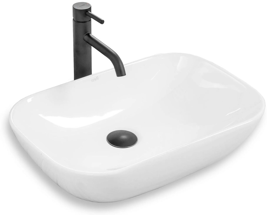 Lavabo da appoggio Rea Claudia 9447 White