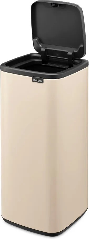 Cestino per la spazzatura beige in acciaio touch 30 l Bo Touch – Brabantia