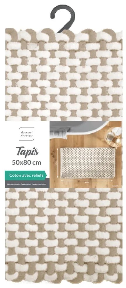 Tappetino per il bagno beige 50x80 cm Rafael – douceur d'intérieur