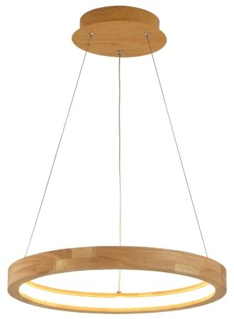 Brilagi - Lampadario LED a cavo UMEA WOOD LED/30W/230V Ø 40 cm legno di Hevea