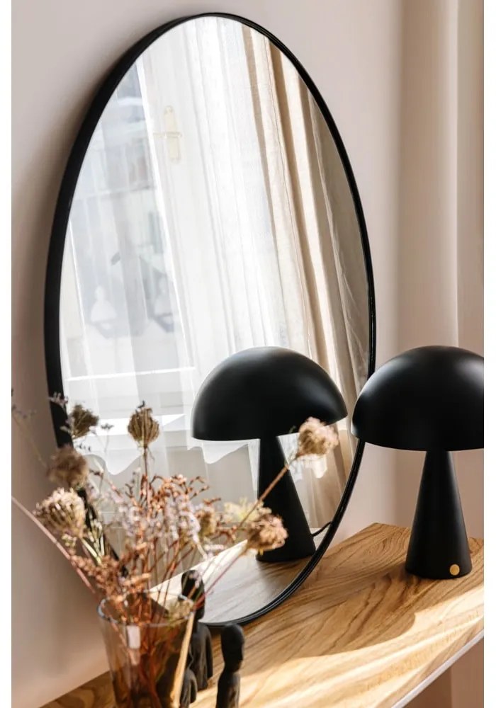 Specchio da parete nero , ø 80 cm Layla - Bonami Essentials